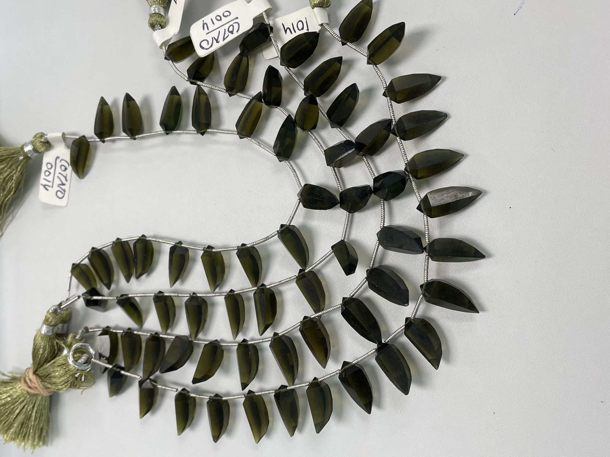 Olive Green Hydro Quartz Okra Faceted