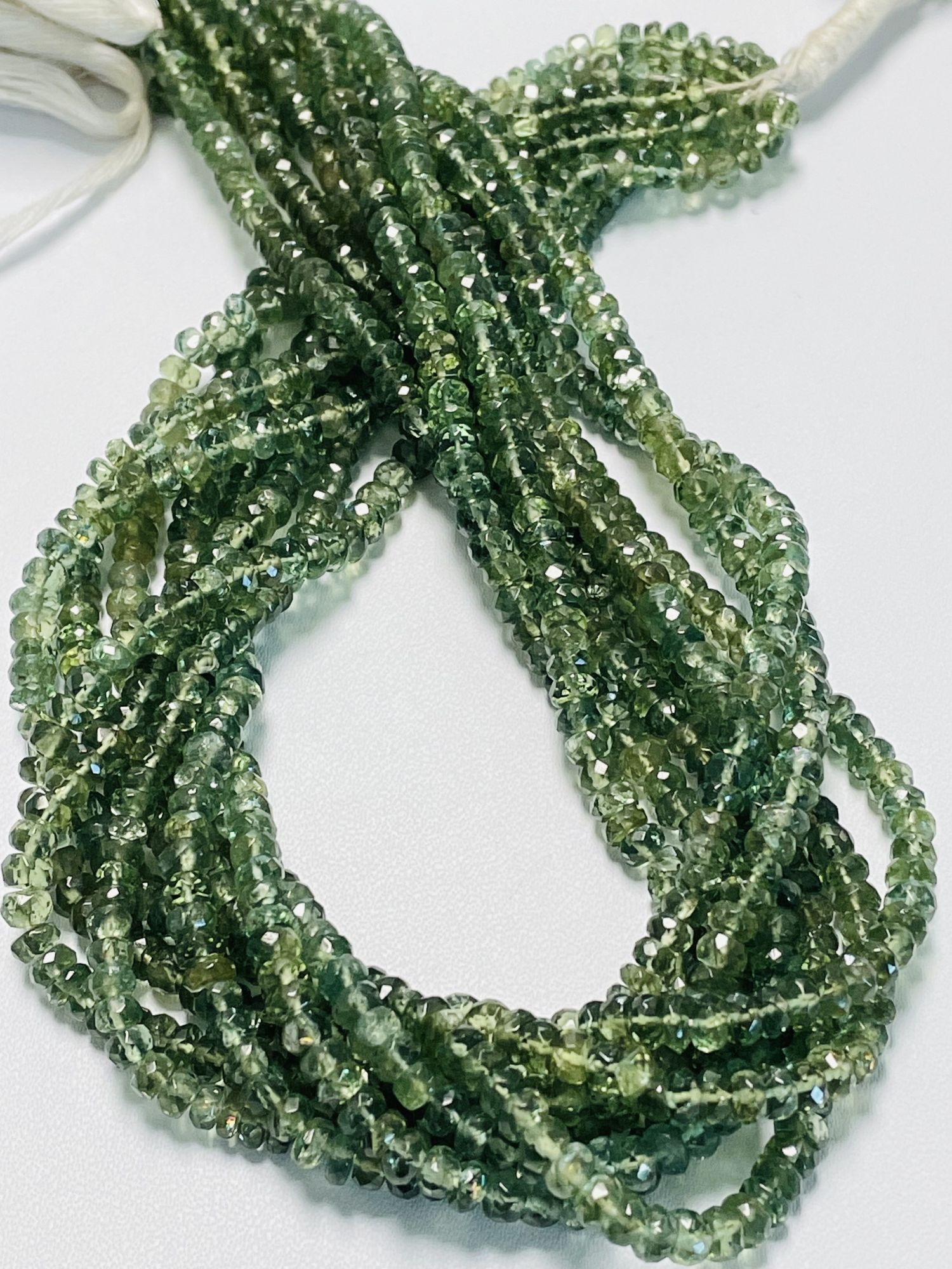 Apatite Rondelle Faceted