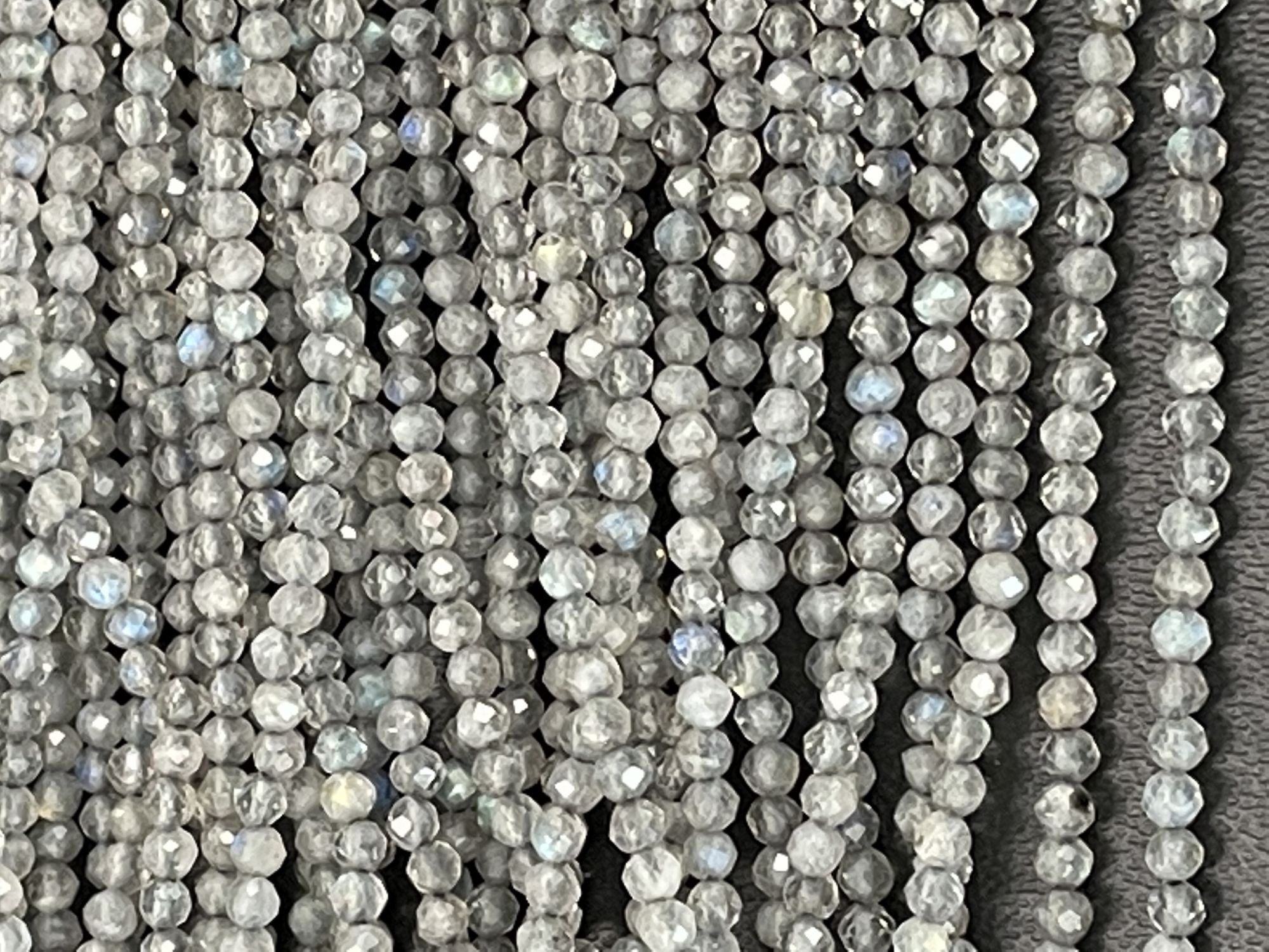 Labradorite Rondelle Faceted