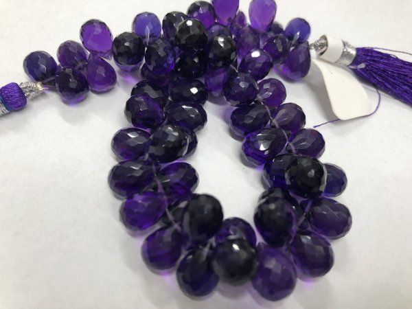 Amethyst Drops Faceted