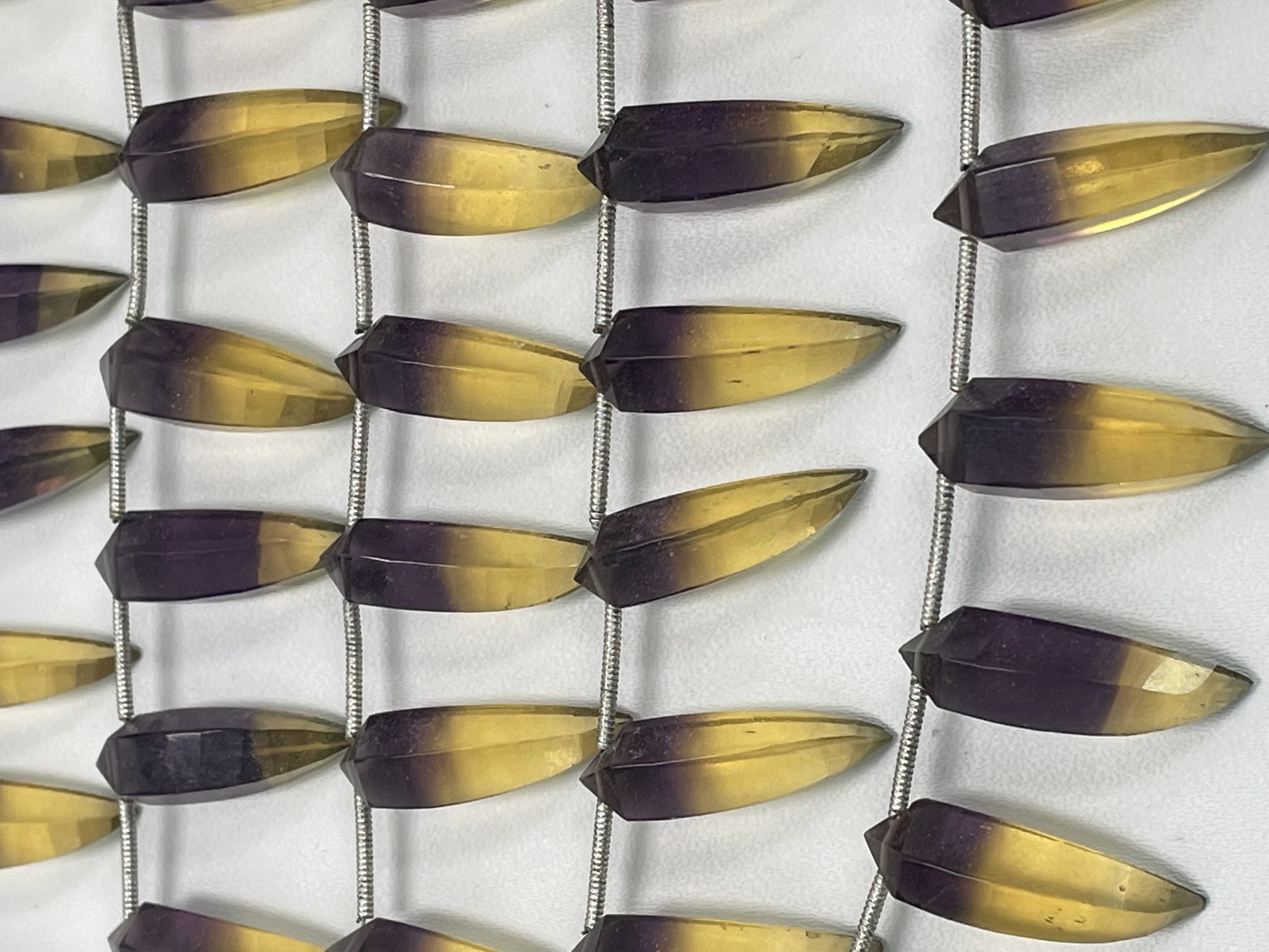 Ametrine Hydro Quartz Okra Faceted