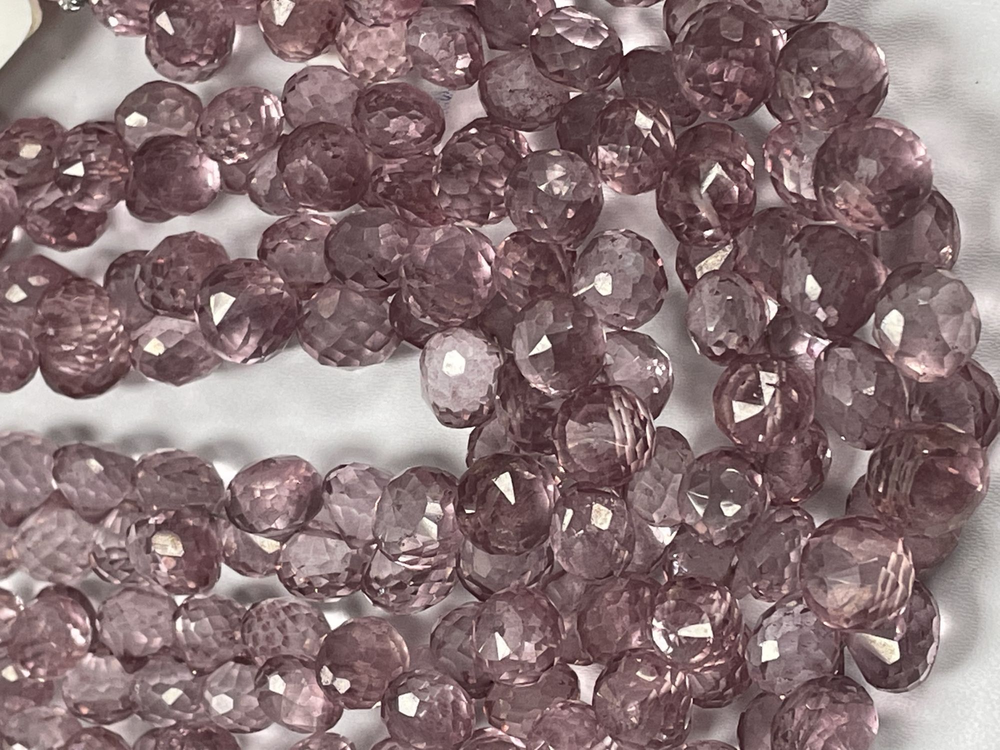Pink Mystic Quartz Onion Faceted