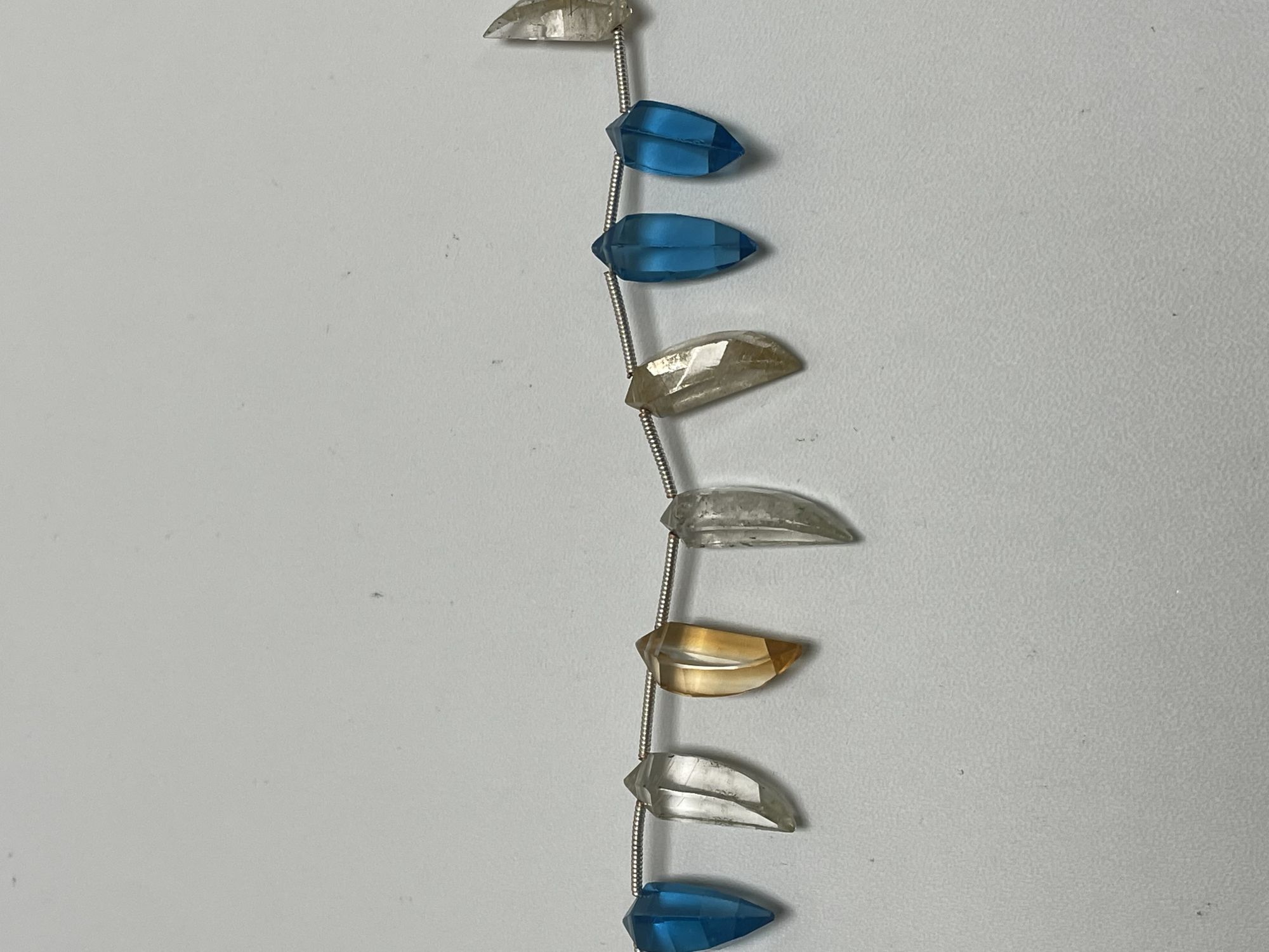 Multi Hydro Quartz Okra Faceted