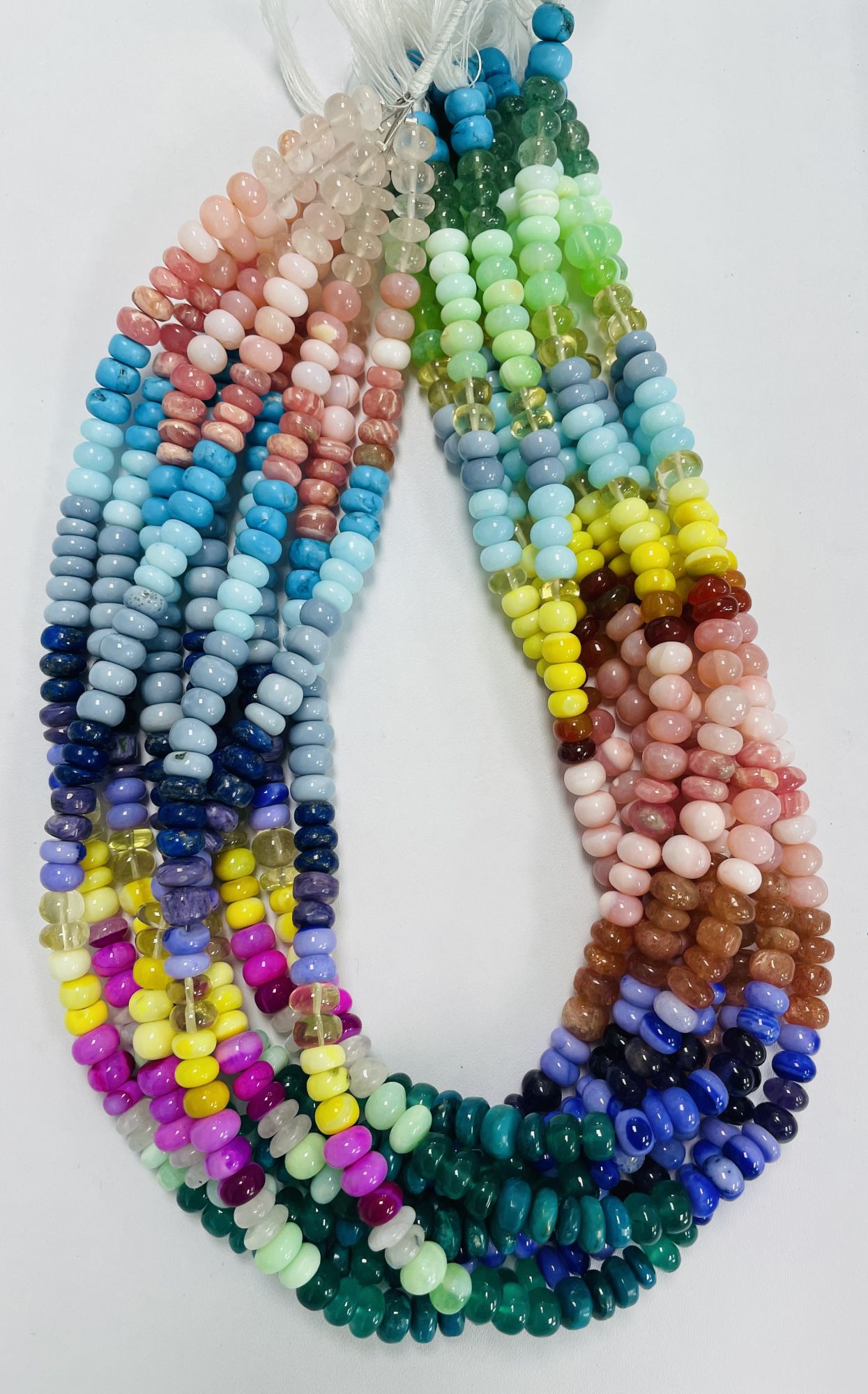 Multi Stones Rondelle Smooth