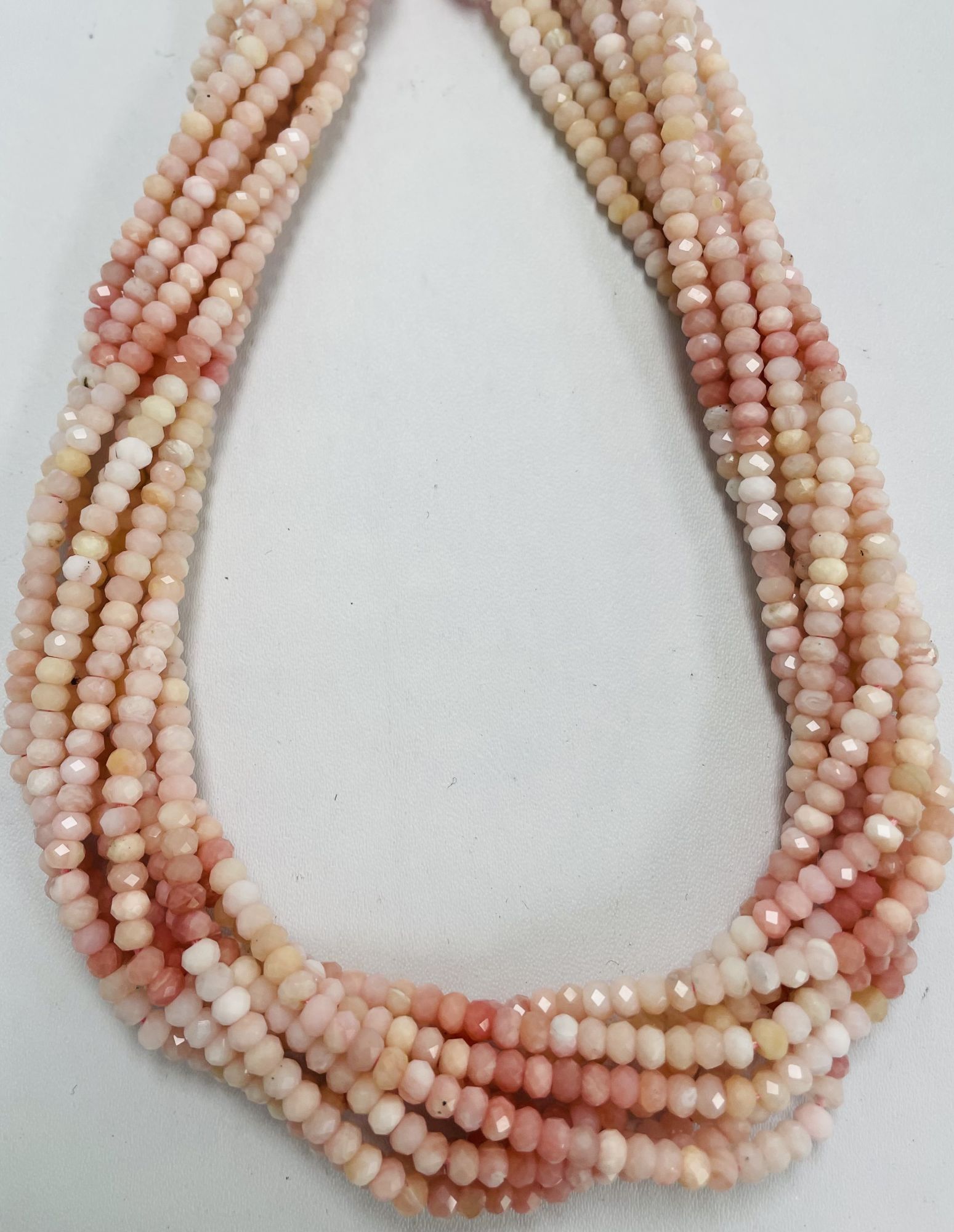 Shaded Opal Rondelle Faceted