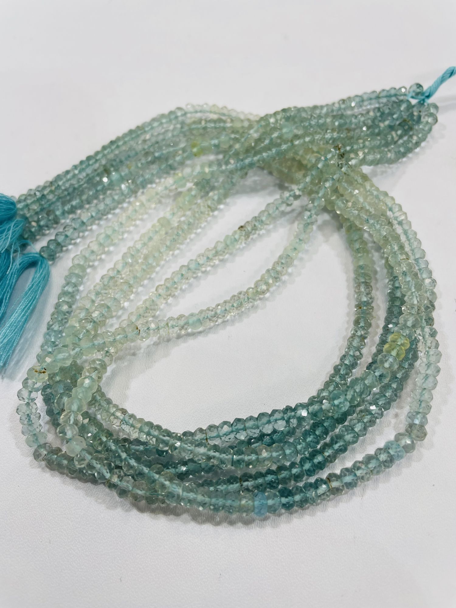 Aquamarine Rondelle Faceted