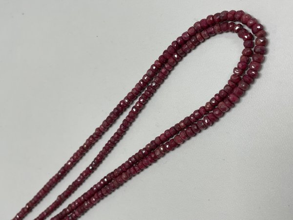 Ruby Rondelle Faceted