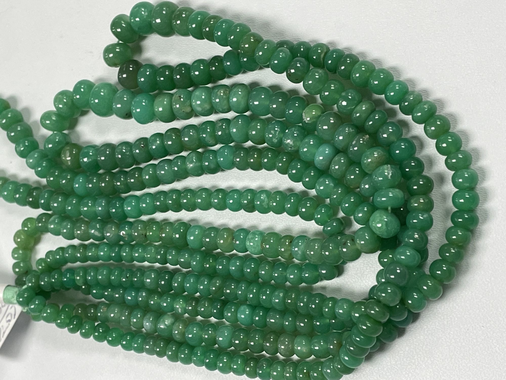 Chyrsoprase Rondelles Smooth