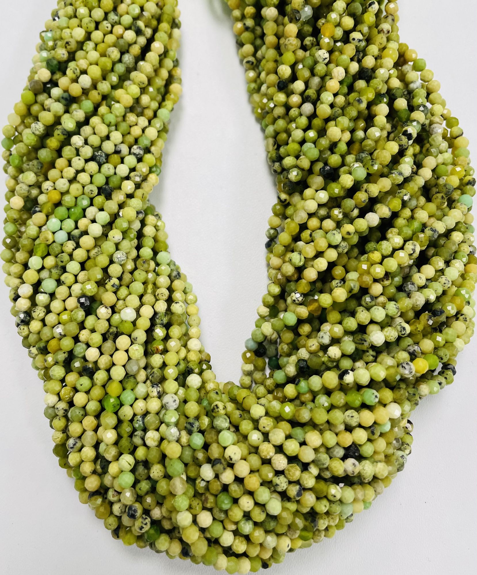 Shaded Opal Rondelle Faceted