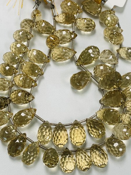 Citrine Drop Faceted