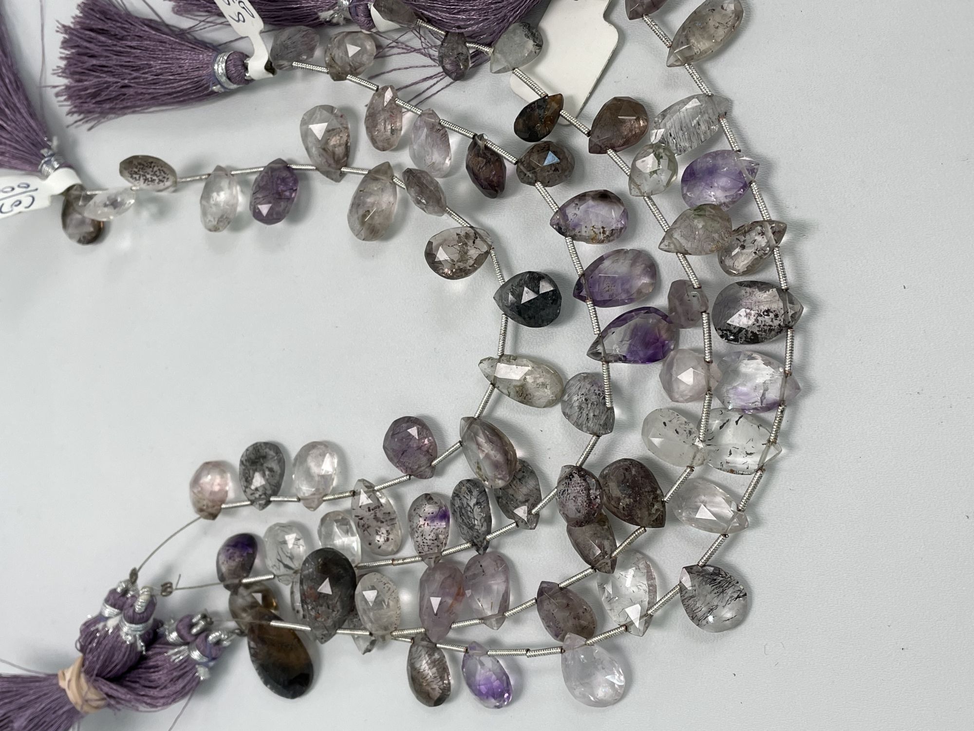 Moss Amethyst Pear Faceted