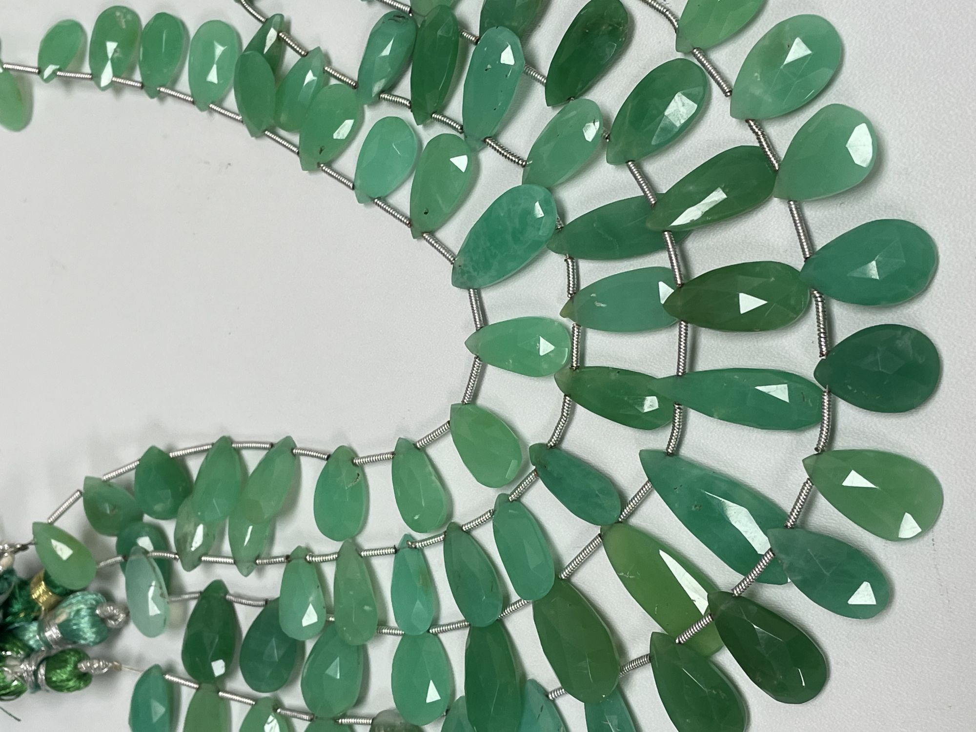 Chyrsoprase Pears Faceted