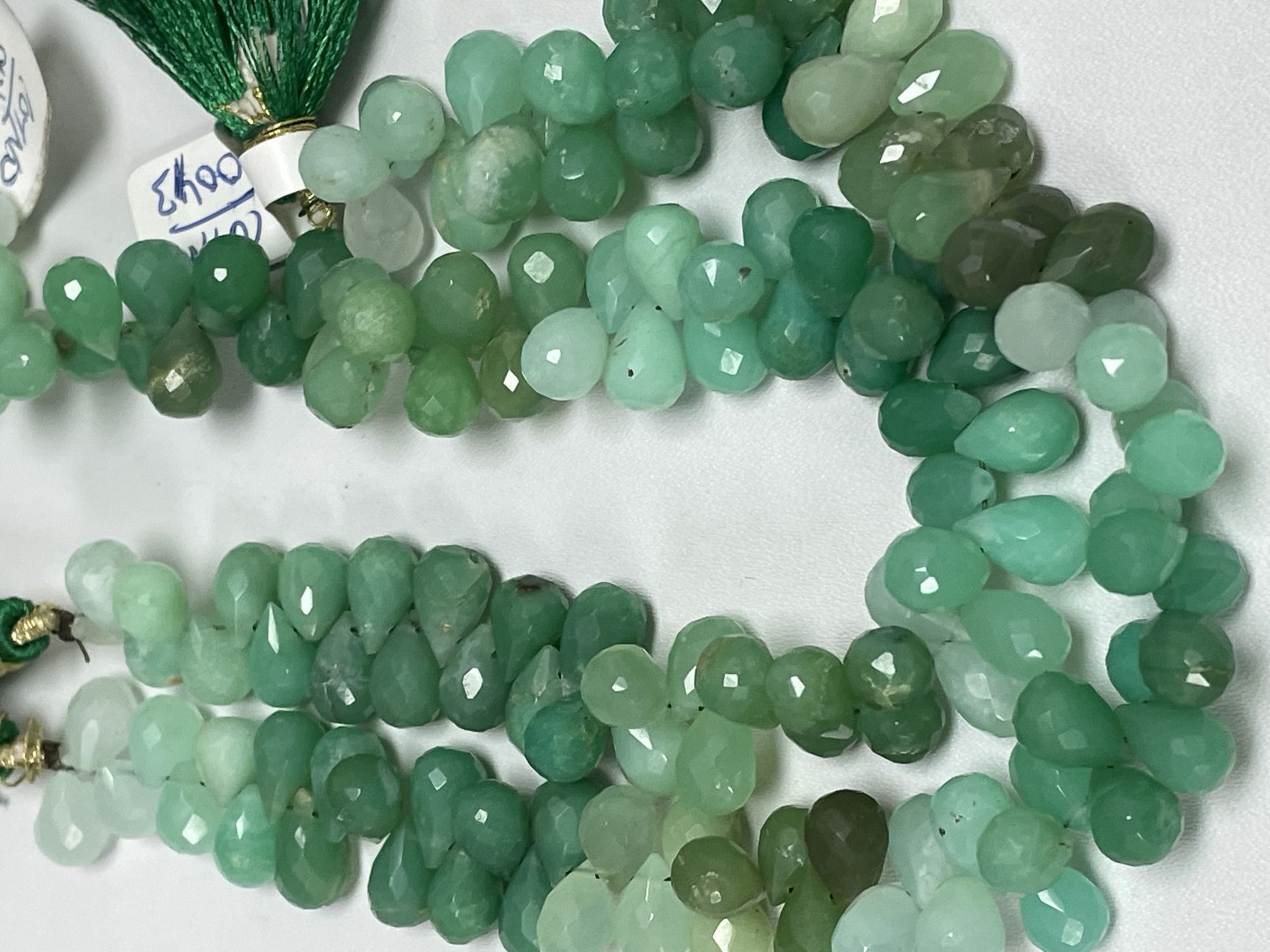 Chrysoprase Drop Faceted