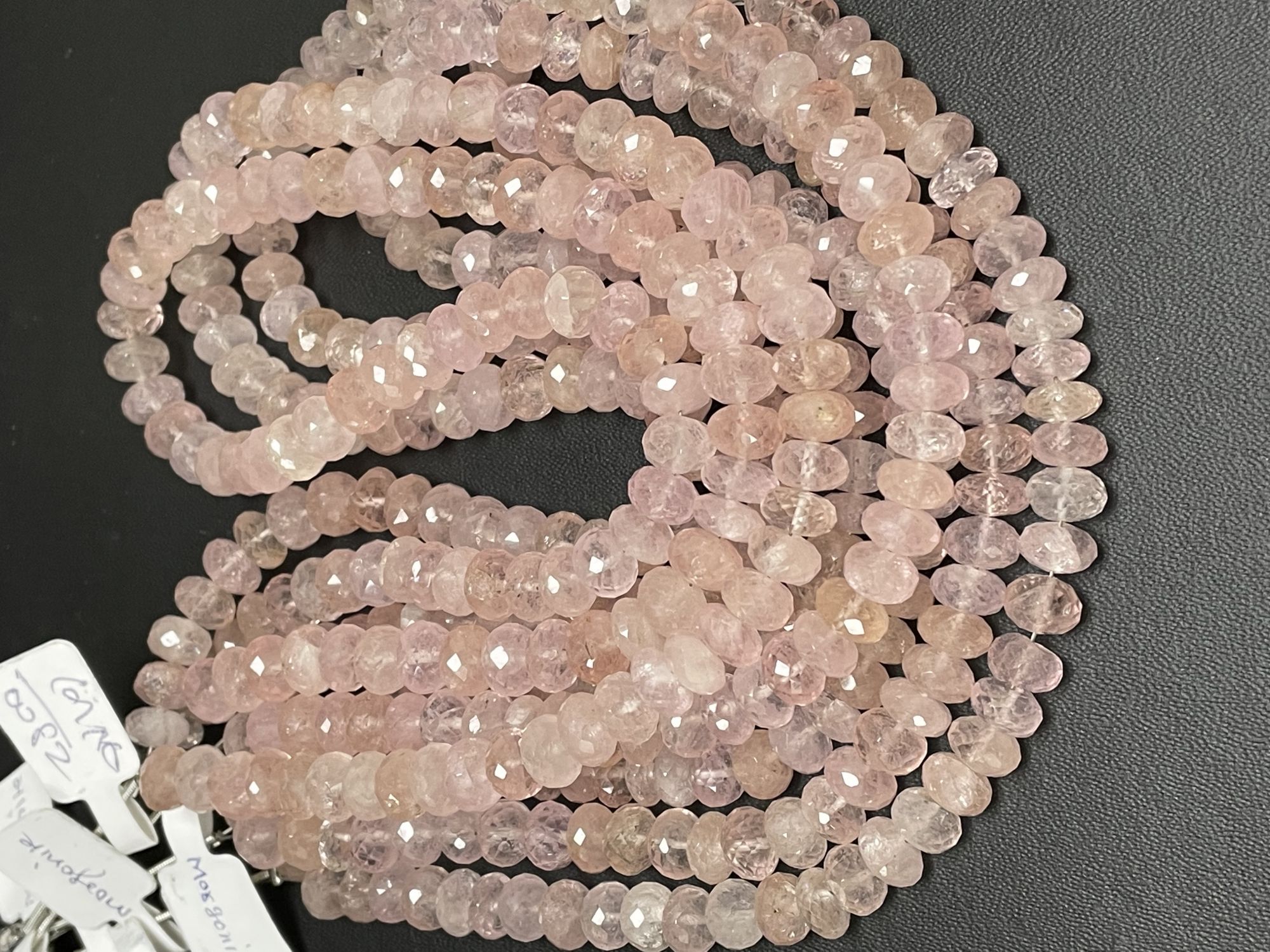 Morganite Rondelle Faceted