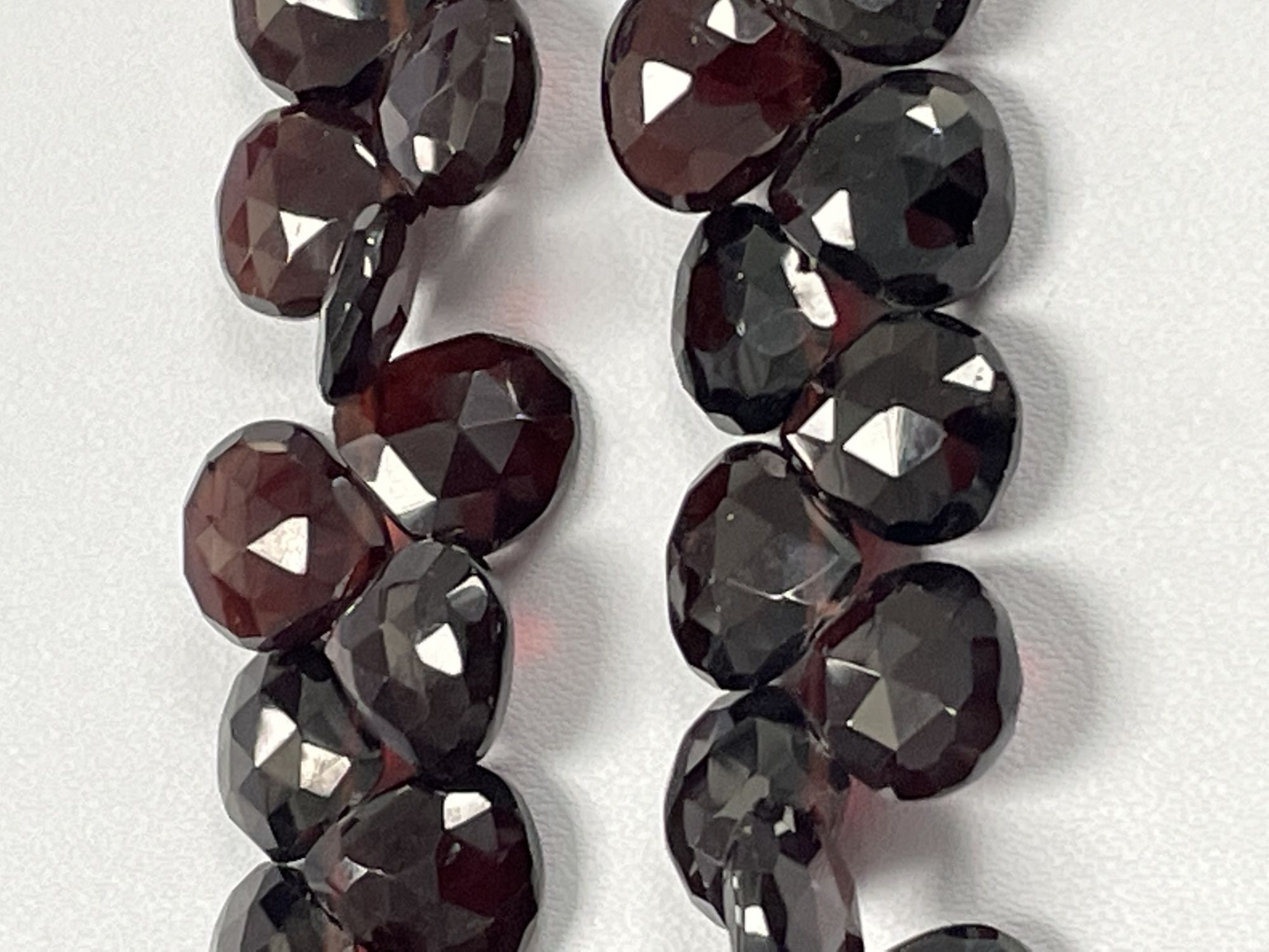 Red Garnet Heart Faceted