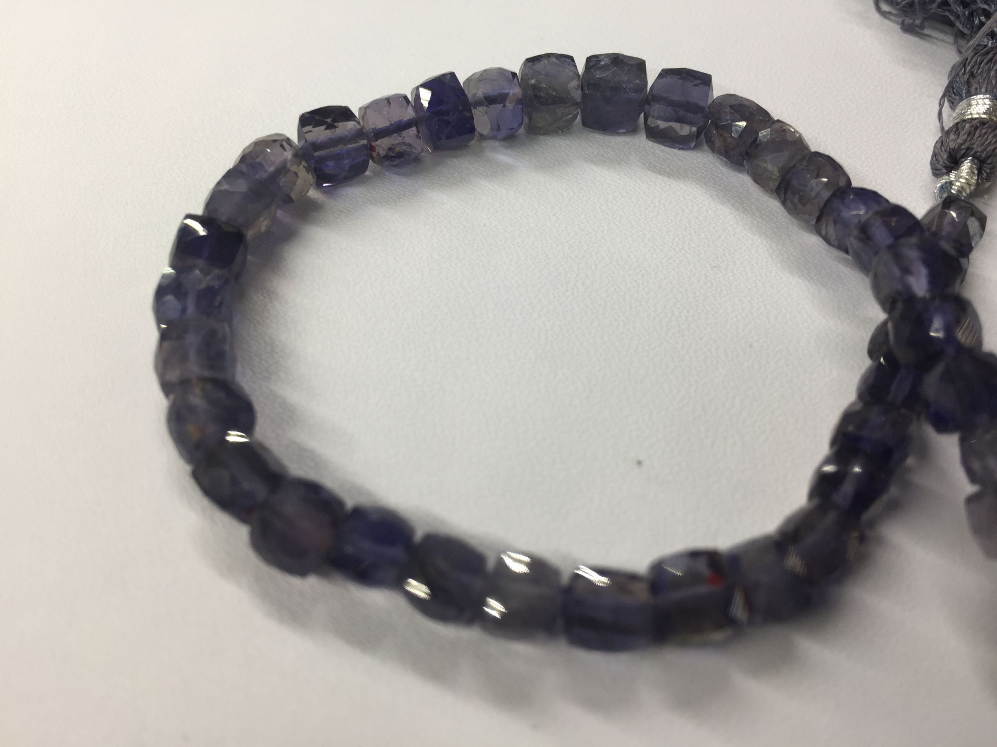 Iolite Cubes Faceted