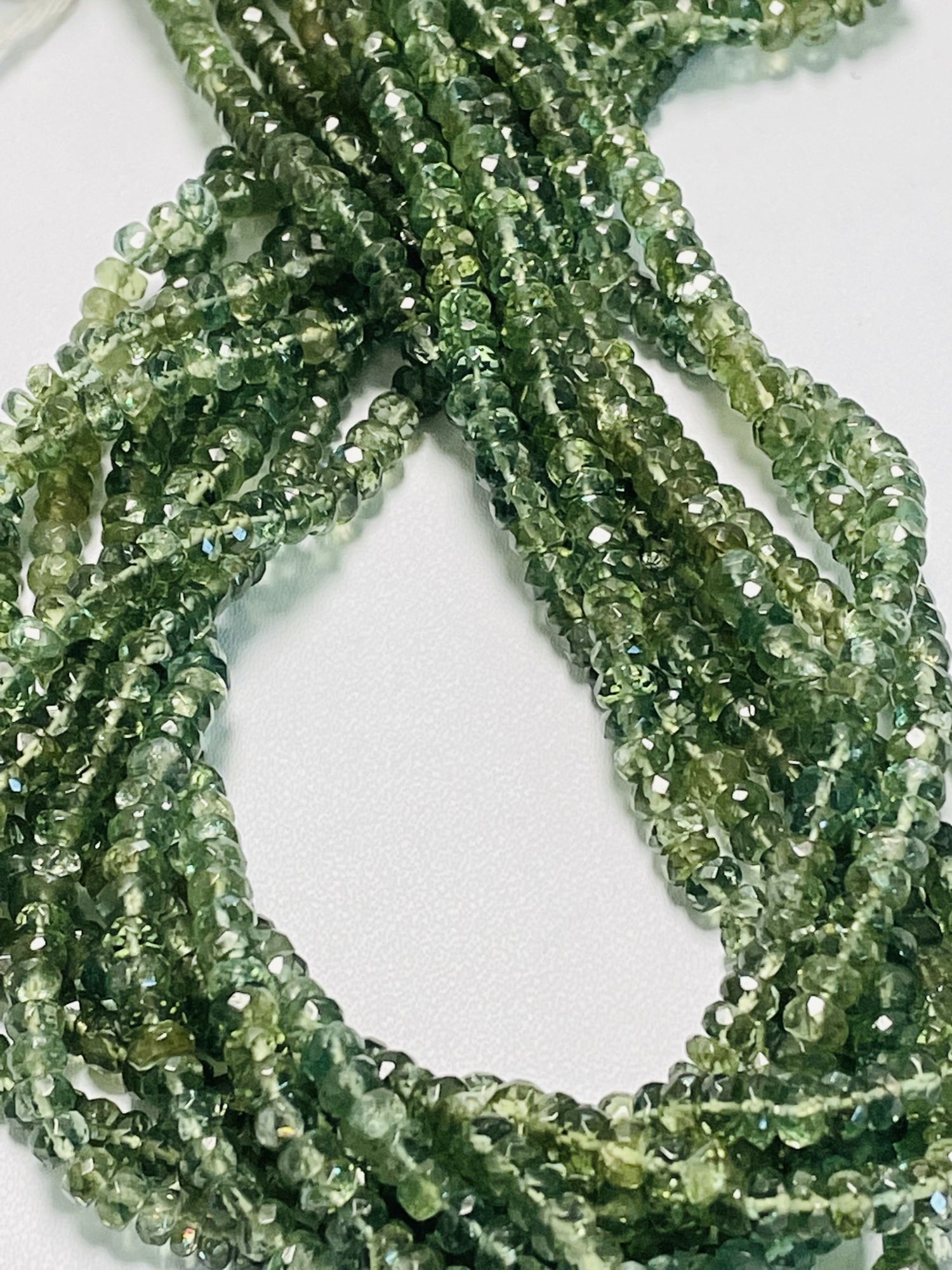 Apatite Rondelle Faceted