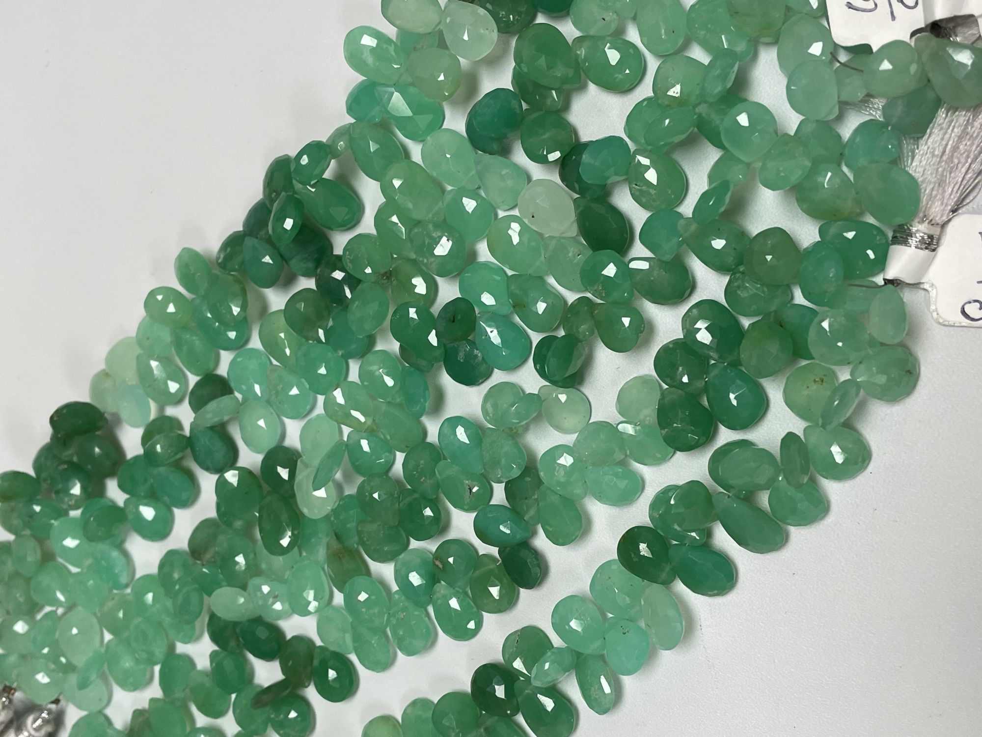 Chrysoprase Pear Faceted
