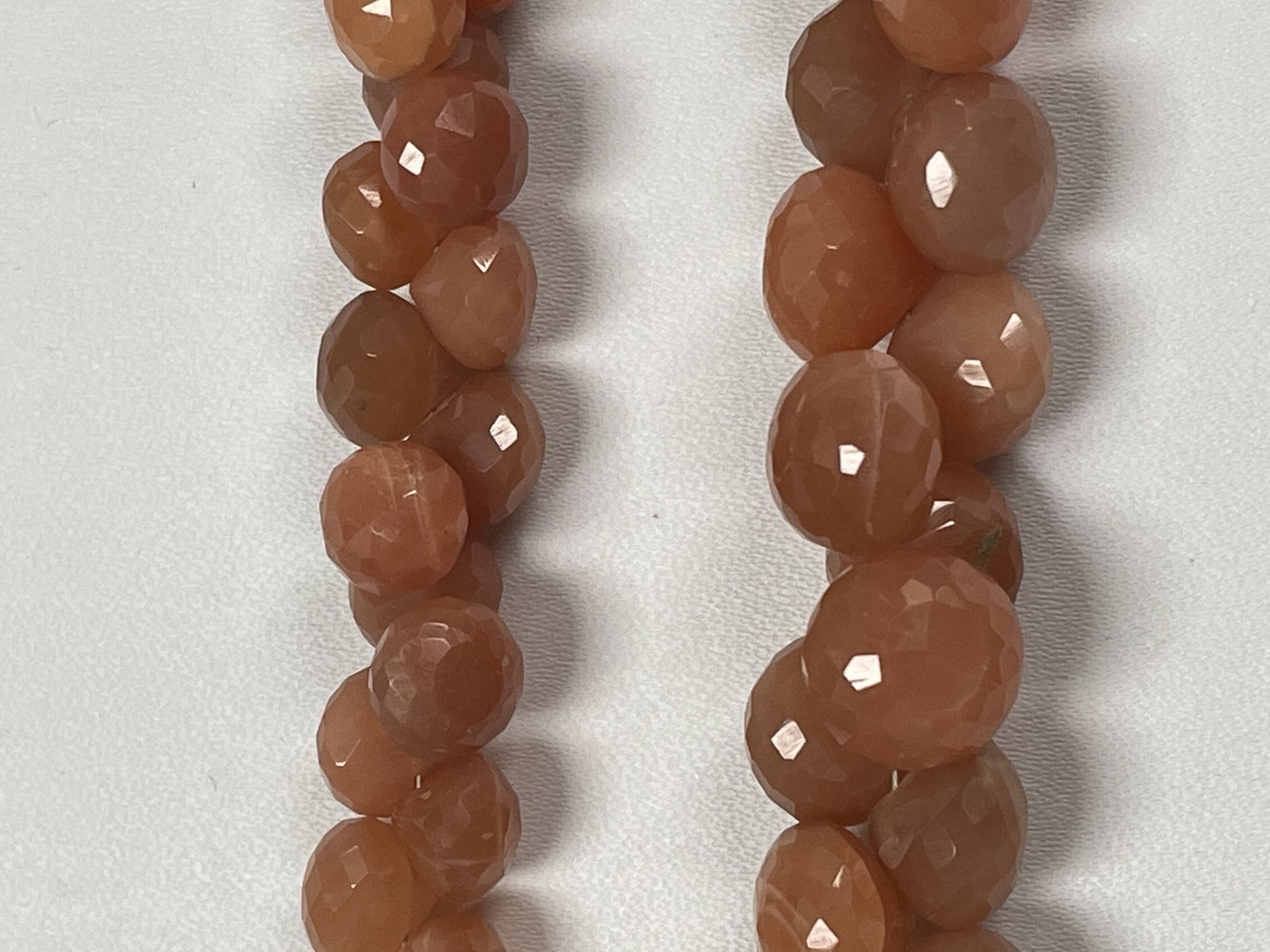 Peach Moonstone Onion Faceted