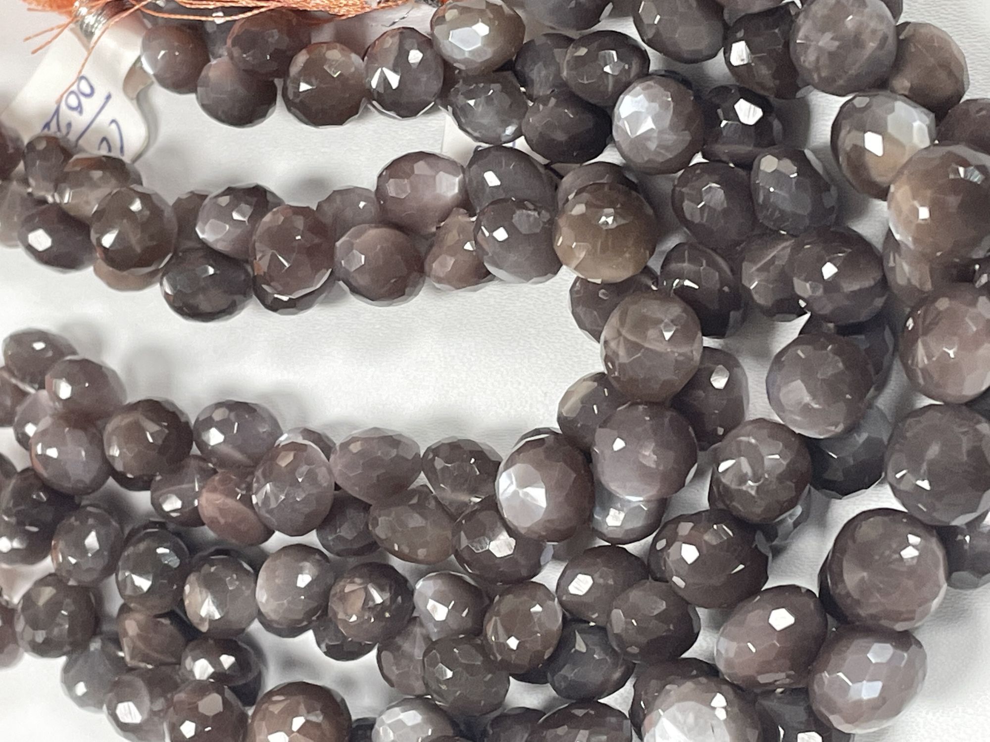 Chocolate Moonstone Onion Faceted