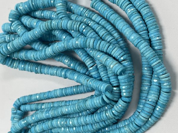 Turquoise Tire Faceted
