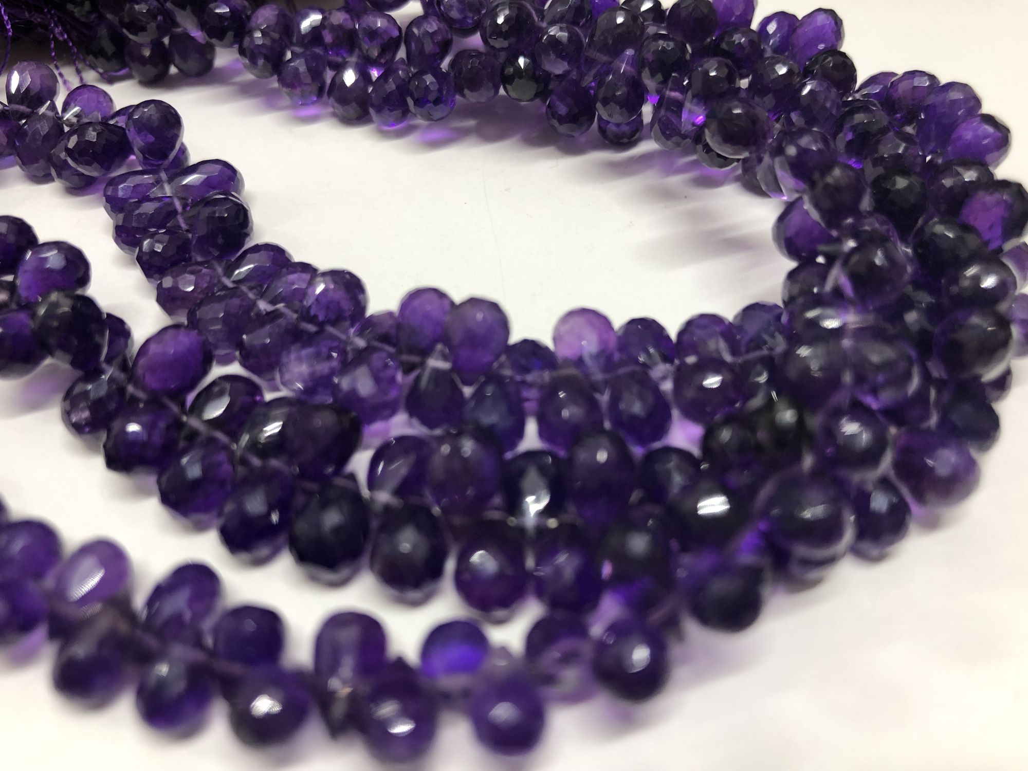 Amethyst Drops Faceted