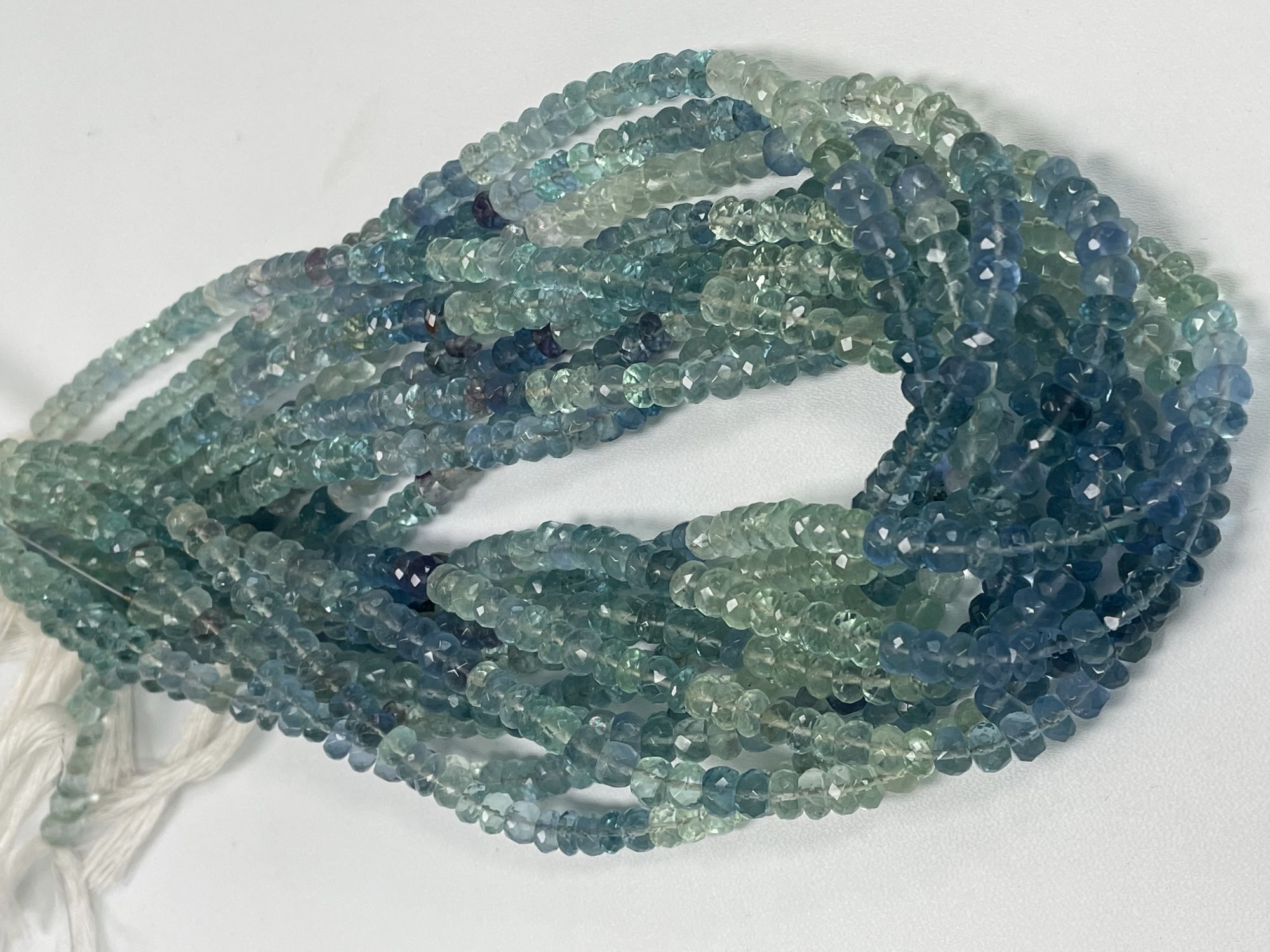 Fluorite Rondelle Faceted