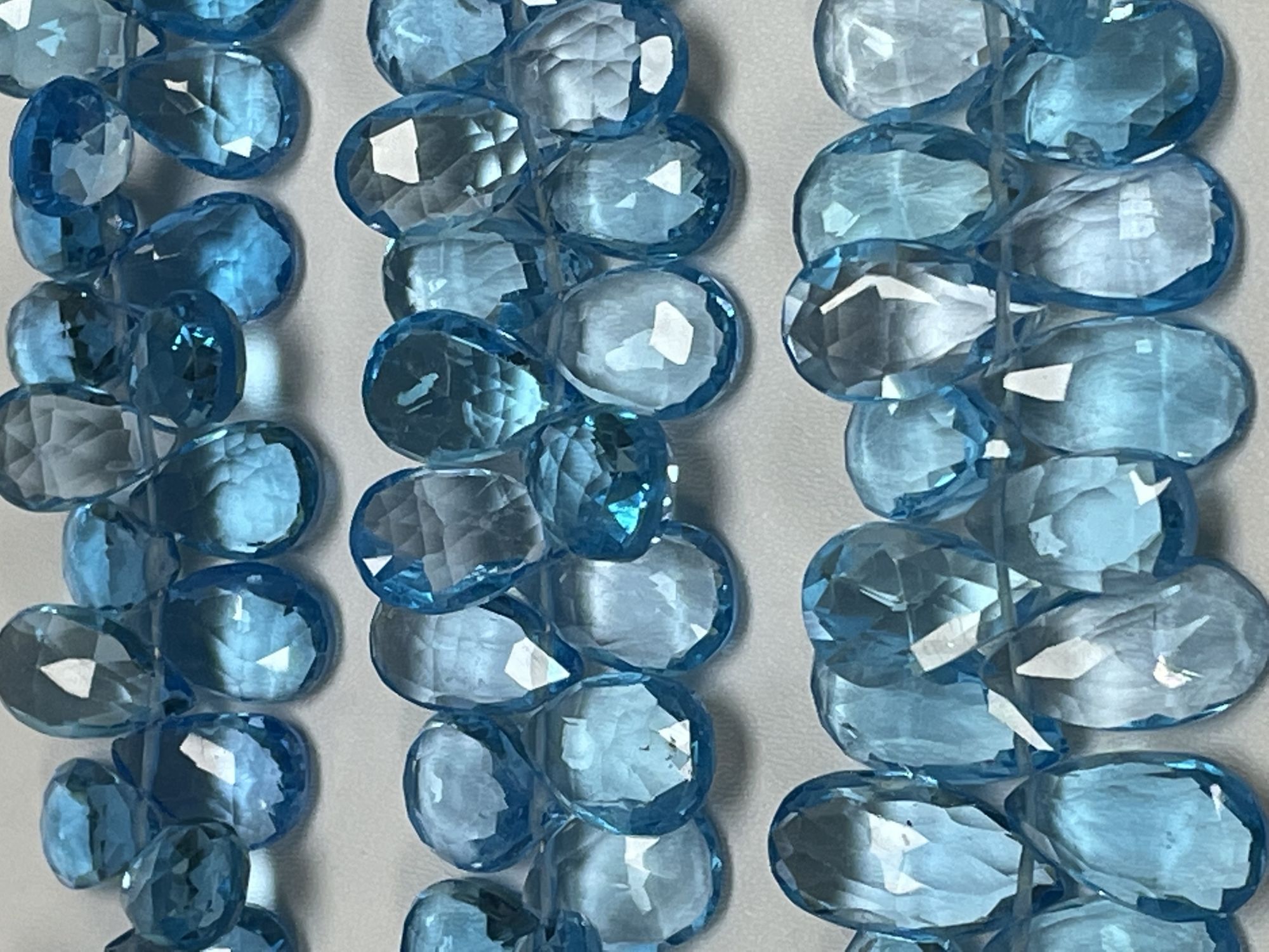 Swiss Blue Topaz Pear Faceted