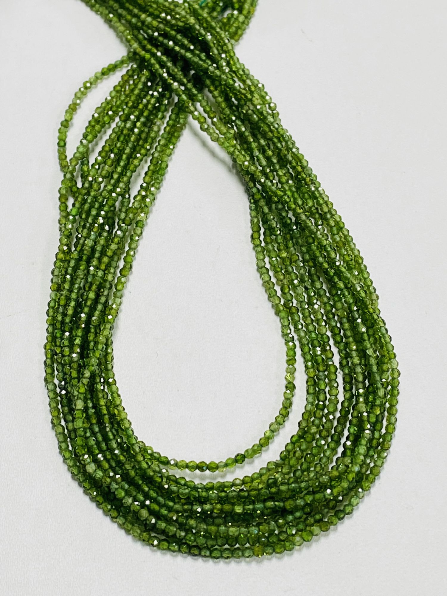 Natural Tsavorite Rondelle Faceted