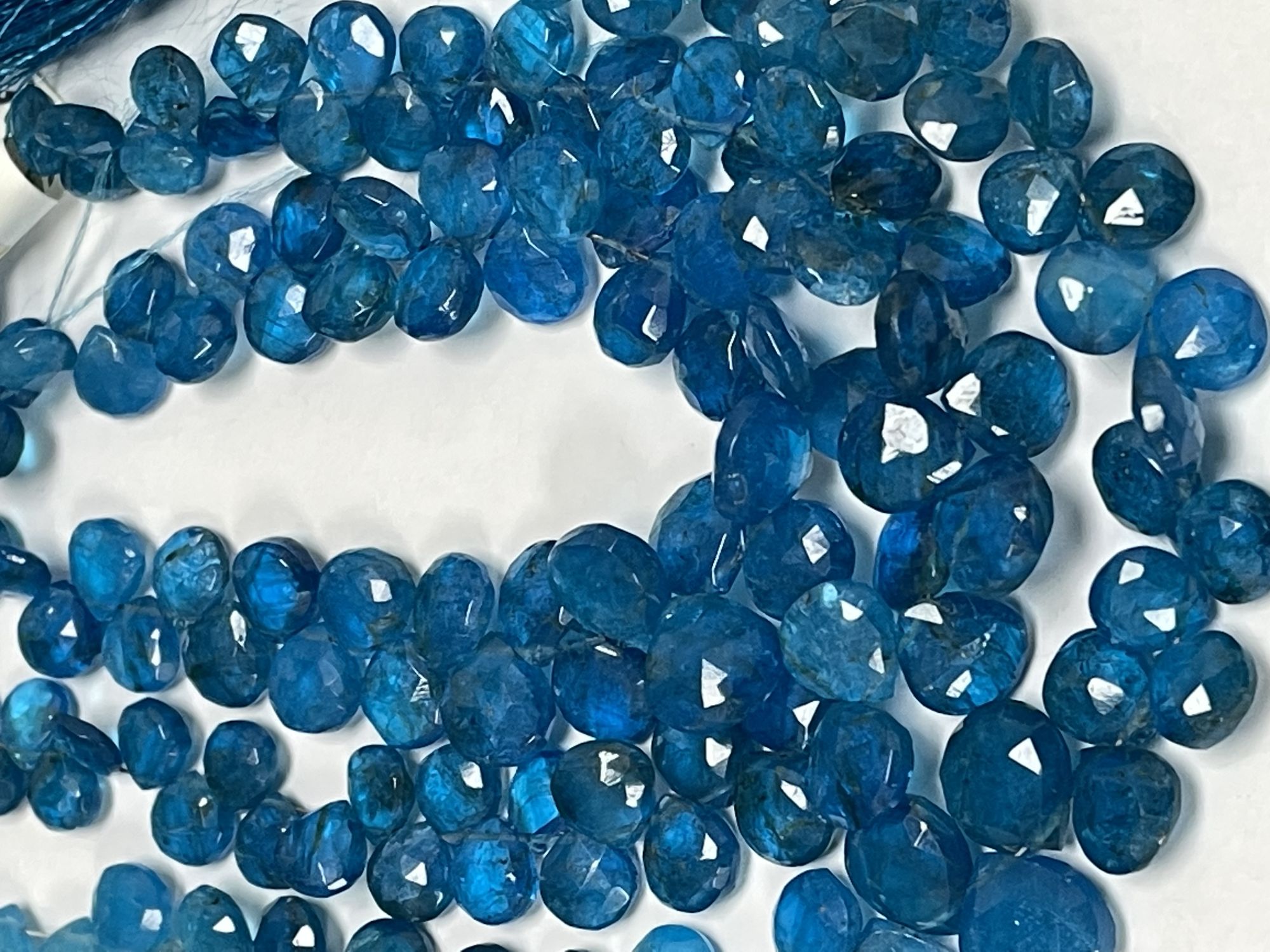 Blue Apatite Heart Faceted