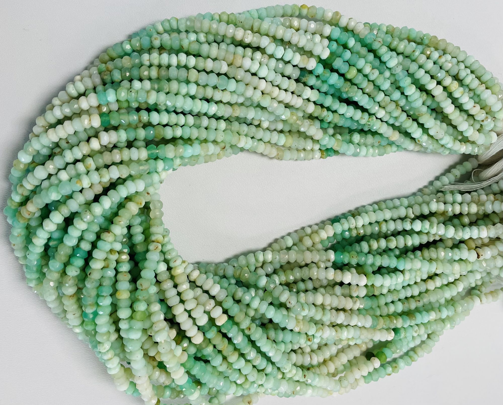 Shaded Opal Rondelle Faceted