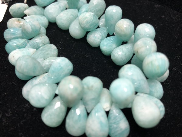 Amazonite Drops Faceted