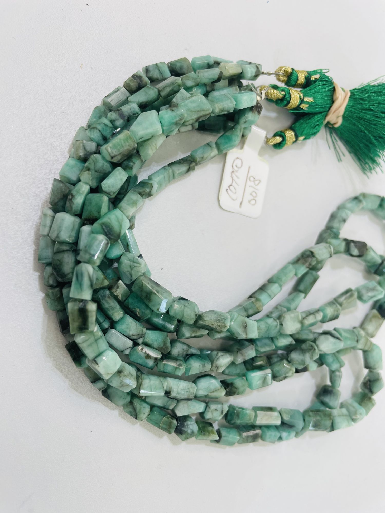 Shaded Emerald Nugget Faceted