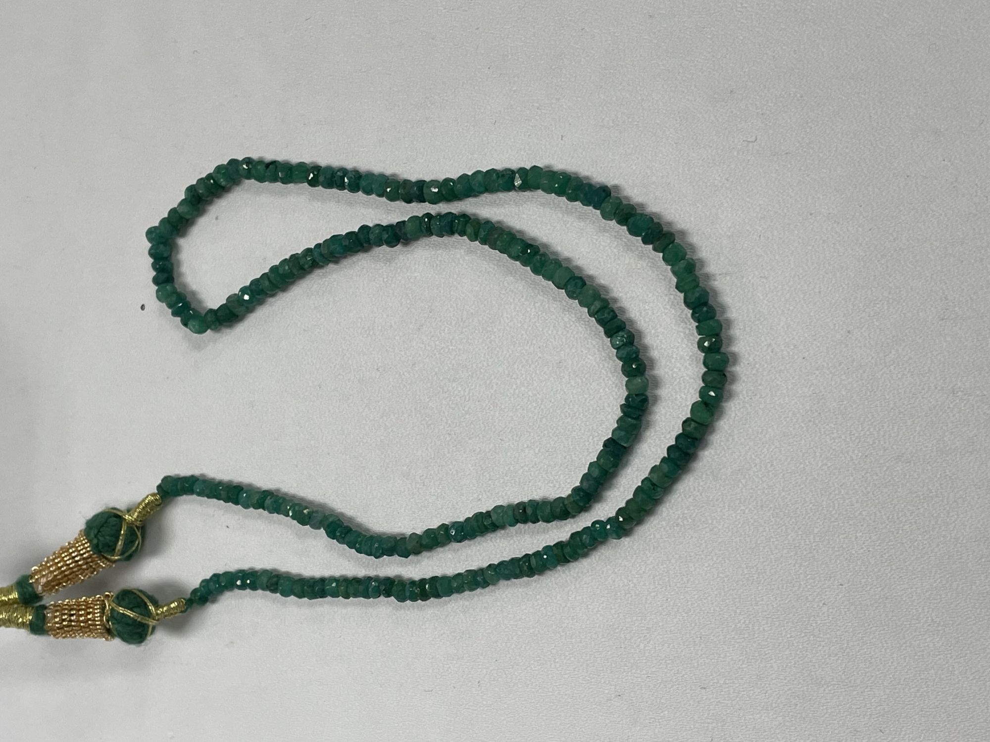 Emerald Rondelle Faceted