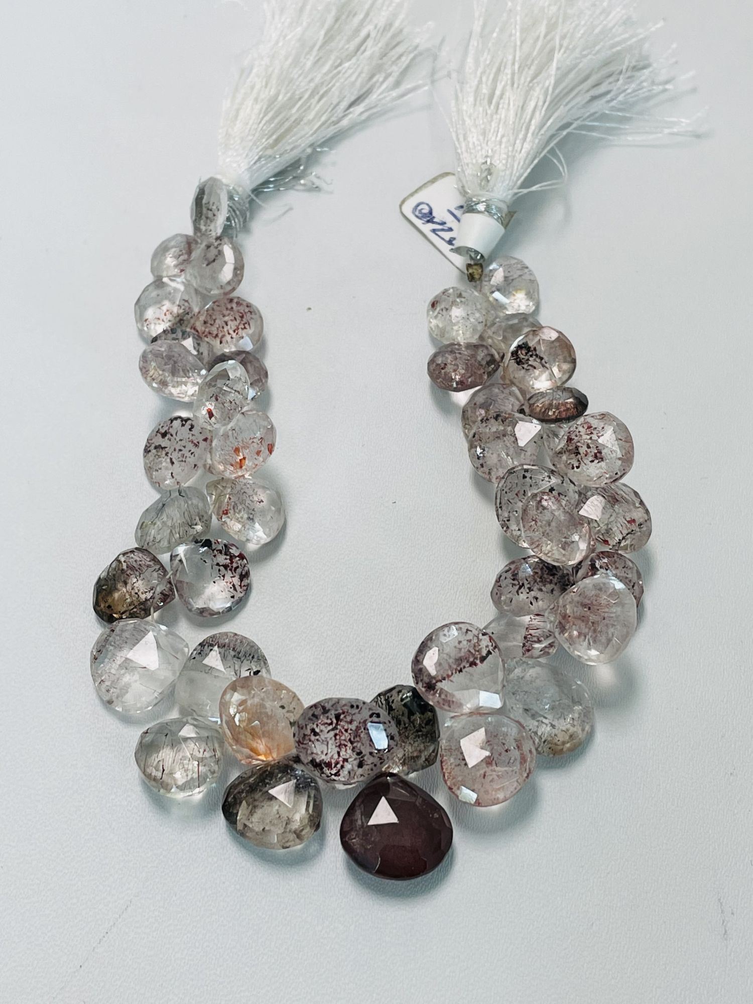 Moss Amethyst Heart Faceted