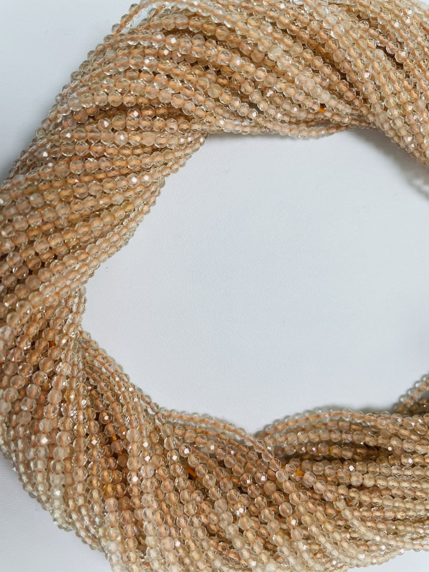 Citrine Rondelles Faceted