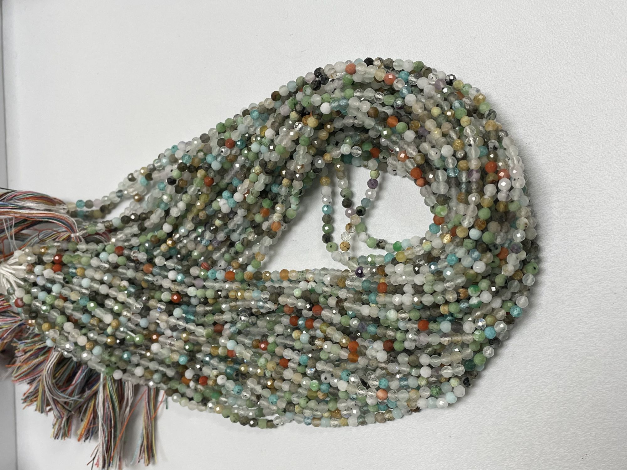 Multistone Rondelle Faceted