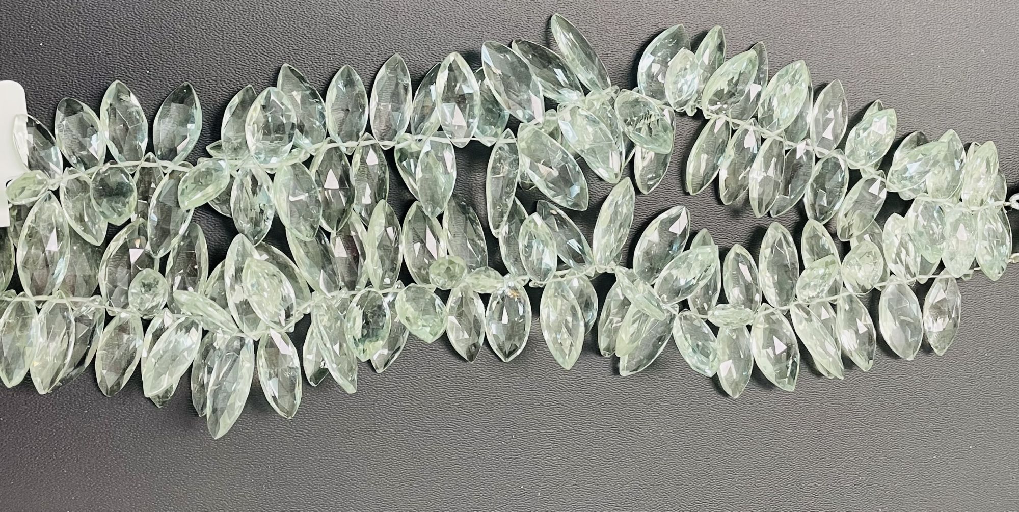Green Amethyst Marquise Faceted