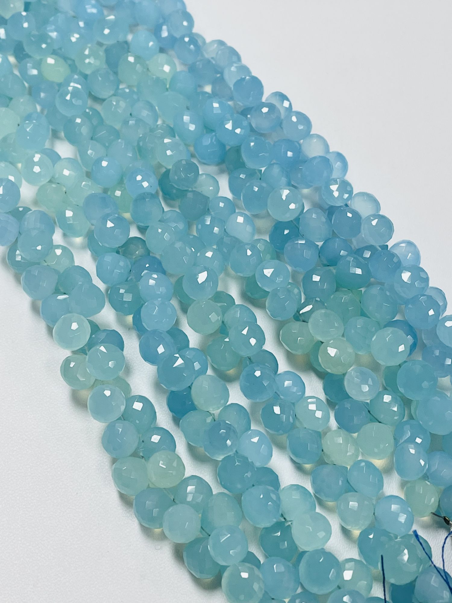 Blue Chalcedony Onions Faceted