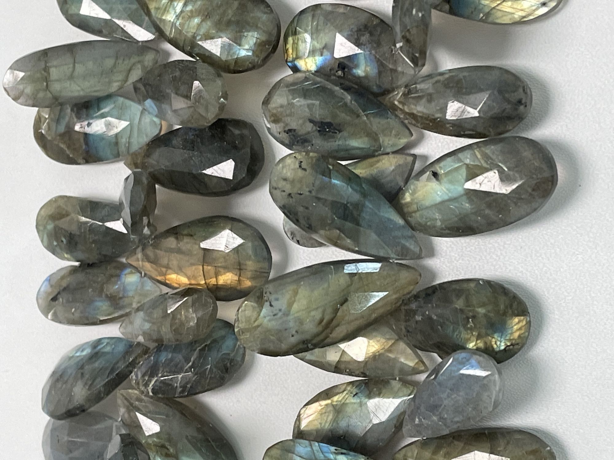Labradorite Pear Faceted