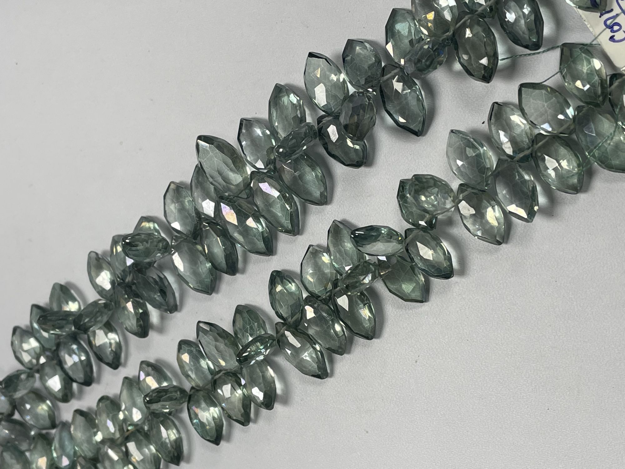Green Mystic Quartz Marquise Faceted
