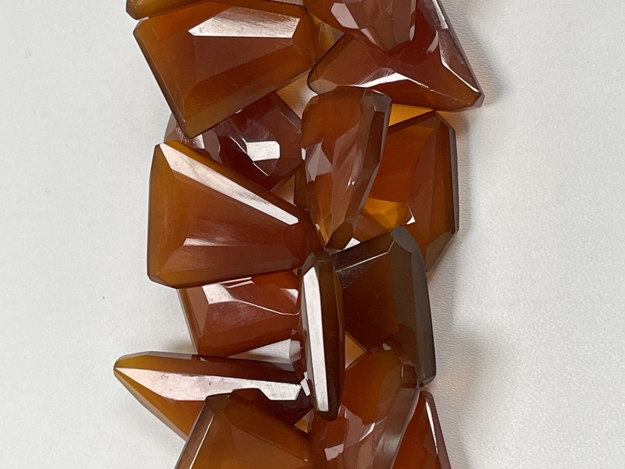 Brown Chalcedony Funky Cut Faceted
