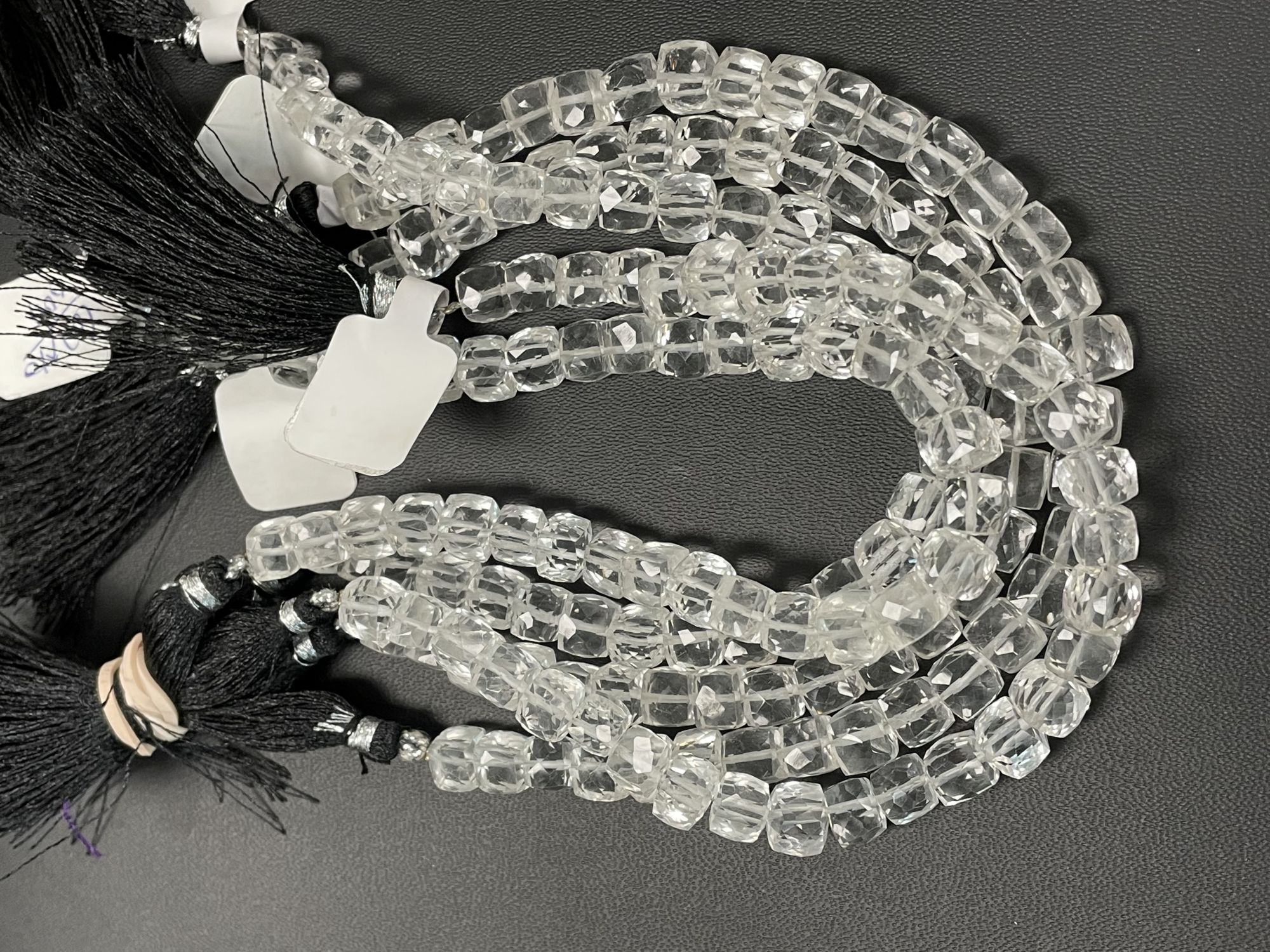 Crystal Quartz Cube Faceted