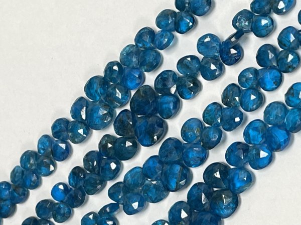 Blue Apatite Heart Faceted