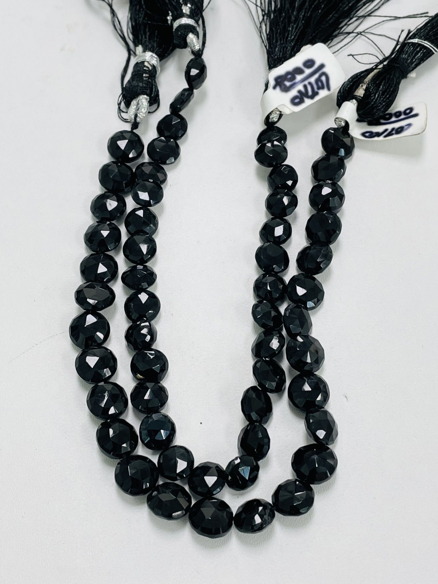 Black Spinel Coin Faceted