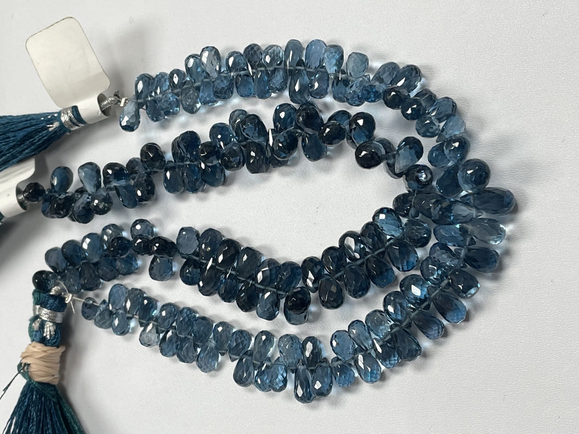 London Blue Topaz Drop Faceted