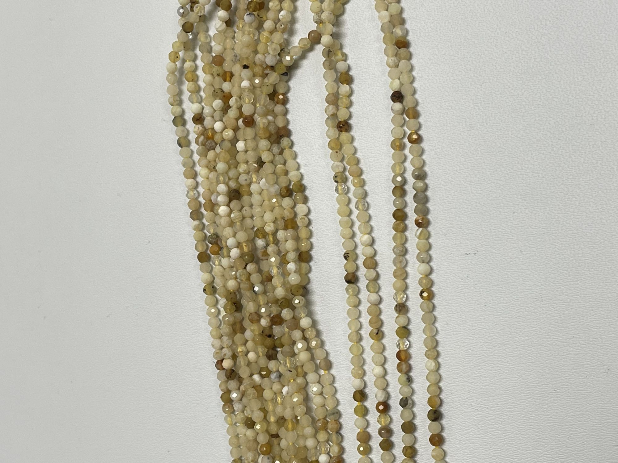 Yellow Opal Rondelle Faceted