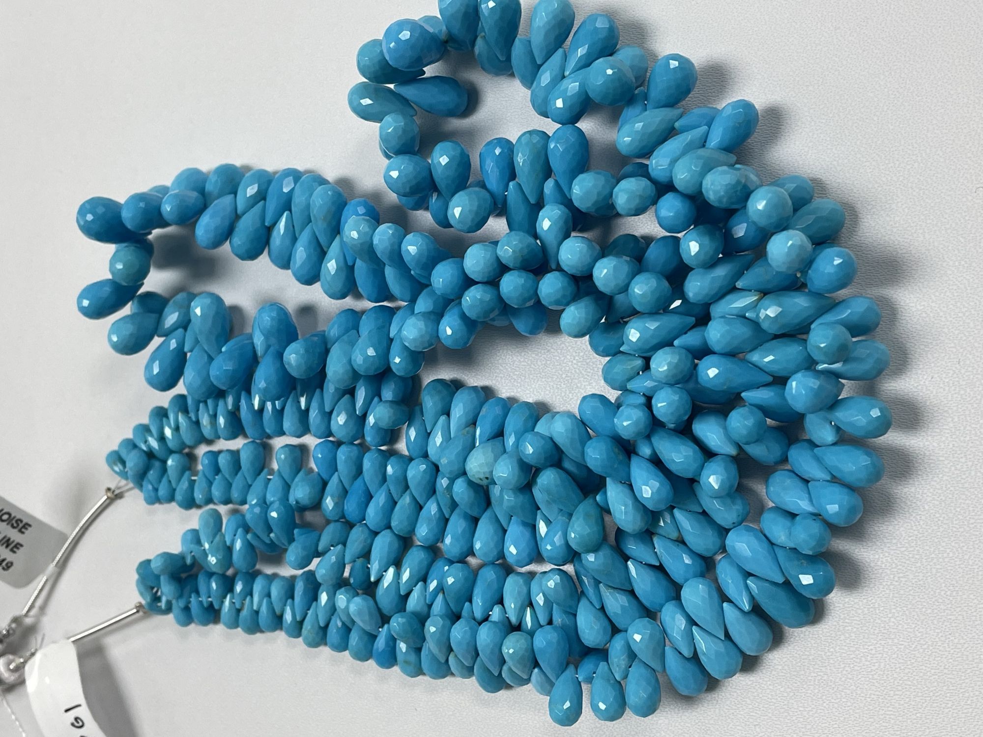 Turquoise Drop Faceted