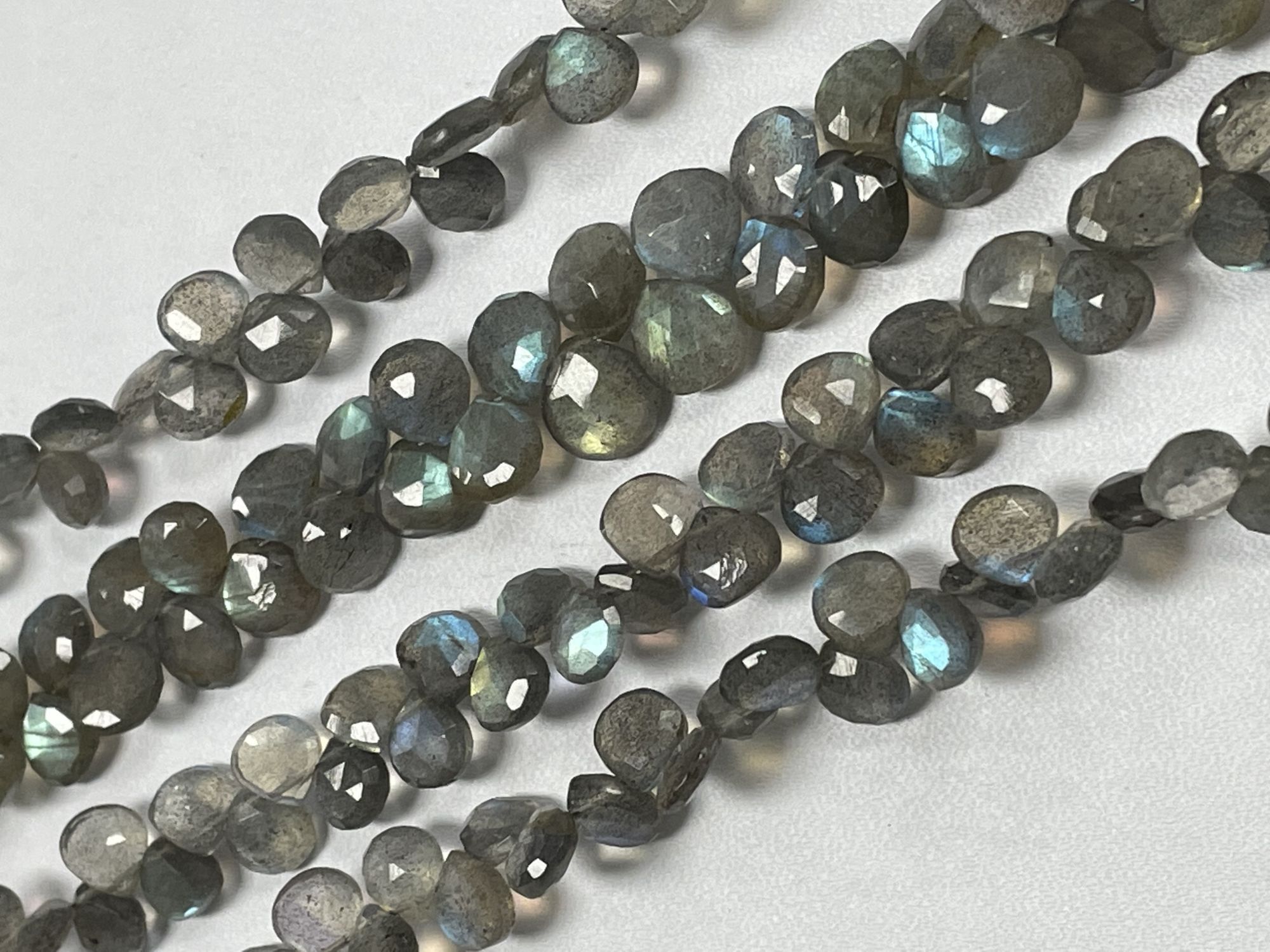 Labradorite Heart Faceted