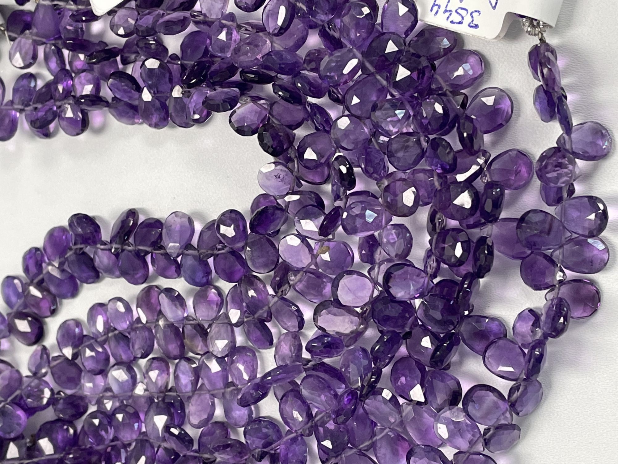 Purple Amethyst Pear Faceted